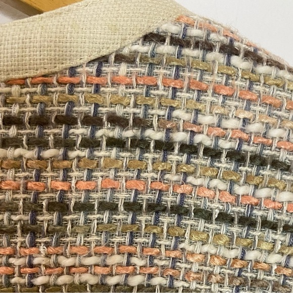 Coldwater Creek Tan Pastel Tweed Zip Front Blazer - Picture 3 of 8